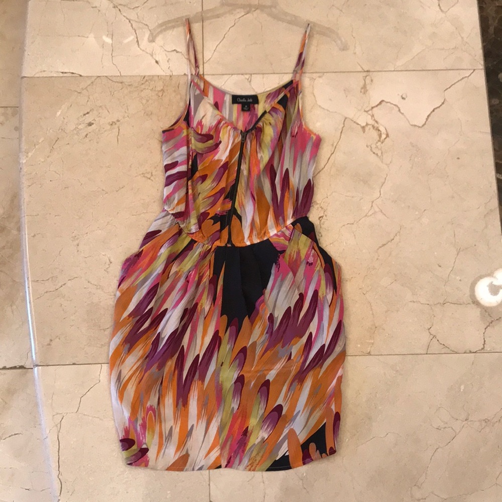 Silk print dress